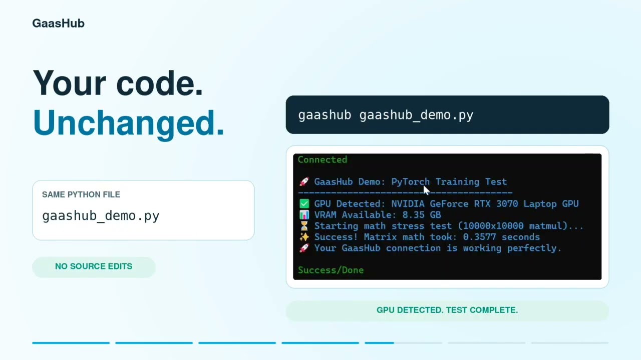 GaasHub Demo Video