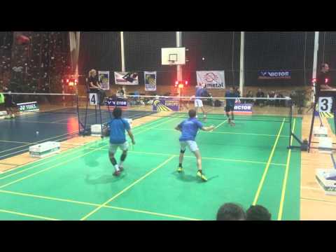 Jesper Nyberg, Edwin Sjodin - Vojtěch Sebera, David Waller 21-17 17-21 16-21