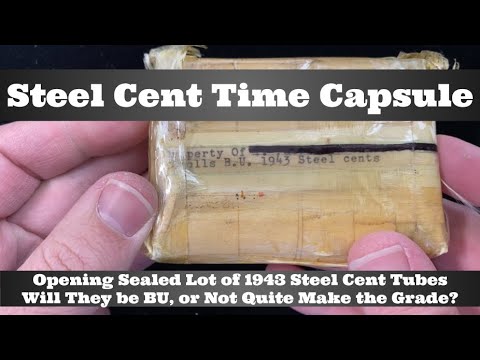 Opening Sealed 1943 Steel Cent Package - Will They be BU, or Not Quite Make the Grade?