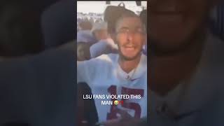 LSU fan violate BAMA fan‼️ #lsu #alabama #football