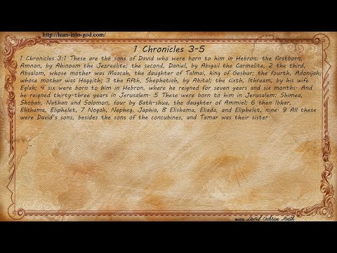 1 Chronicles 3-5