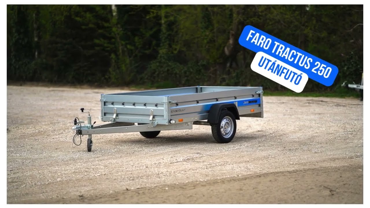 Új Faro Tractus 250 (250 x 140 cm) utánfutó akciósan csak 509.000 Ft