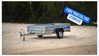 Új Faro Tractus 250 (250 x 140 cm) utánfutó akciósan csak 509.000 Ft