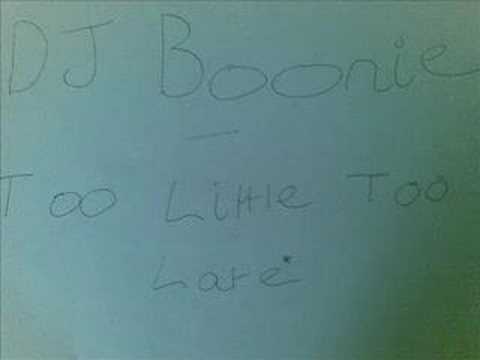Dj Boonie - Too Little Too Late