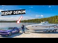 Demon 170 Towing My New Boat Boat Burnouts