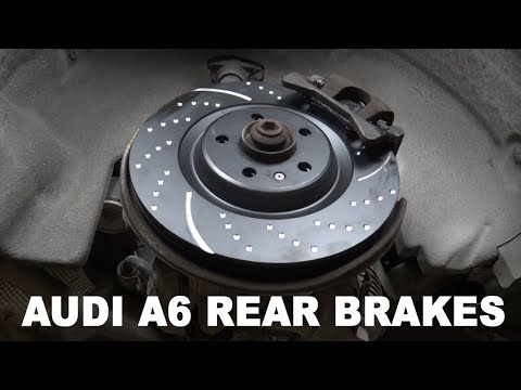 Audi A6 (C7) Rear Brakes Installation with Electronic Parking Brake | Rotors and Pads Replacement!