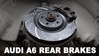 Audi A6 (C7) Rear Brakes Installation with Electronic Parking Brake | Rotors and Pads Replacement!