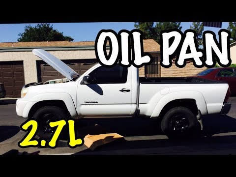 2005 - 2018 Tacoma Oil Pan 2.7L Liter Removal Replacement - 4Runner Toyota Hiace