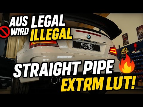 Bimmer-Schmiede — BMW 1MCoupe Straightpipe/Today it's going to be LOUD!