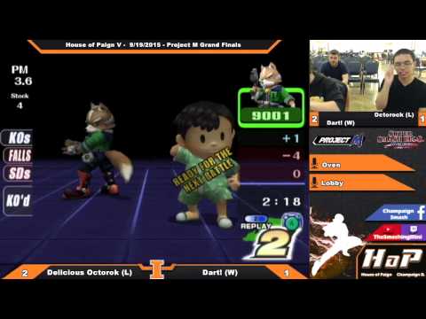 [House of Paign V] Grand Finals: Delicious Octorok [Ness] vs Dart! [Marth/Fox] PM 3.6