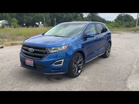 2018 Ford Edge Sport Blue Heated Seats Cooled Seats Panoramic Roof AWD For Sale!