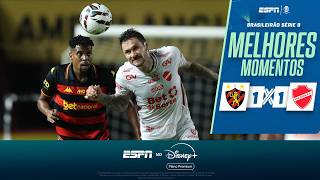 SPORT SAI ATRÁS, MAS BUSCA O EMPATE CONTRA O VILA NOVA NA SÉRIE B | MELHORES MOMENTOS