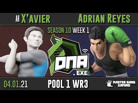 DNA.EXE S10:W1 - AH | X'avier (Wii Fit Trainer) Vs. Adrian Reyes (Link, Little Mac) - Pool 1 WR3