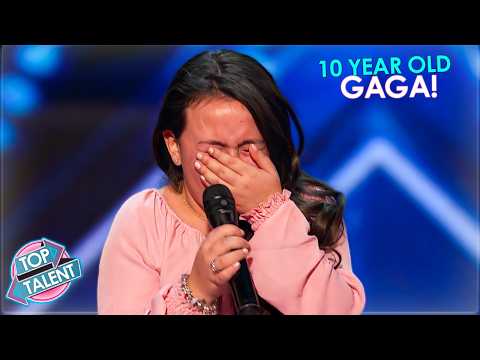 10 Year Old Sings Like Lady Gaga? 😧 The Judges Were Left Speechless!