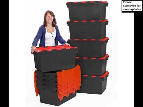 Plastic storage boxes