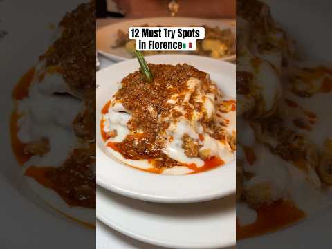 12 must try spots in Florence, Italy #florence #italianfood #foodie