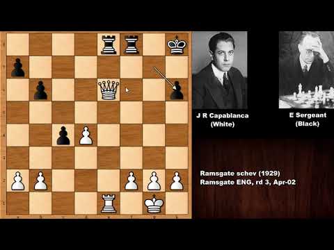 Blunder or Logical: J R Capablanca vs Edward Sergeant (1929)