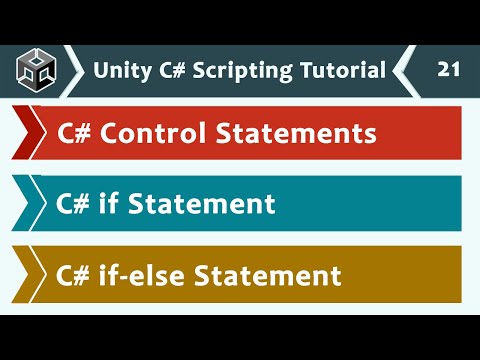 Control Statements and if else Explained Unity C Scripting Tutorial 21 