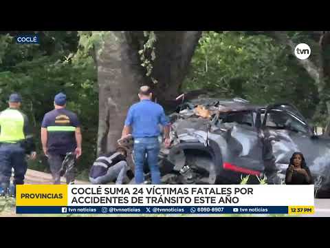Muertes por accidentes de tránsito aumentan 33% en Coclé: van 24 en 2026