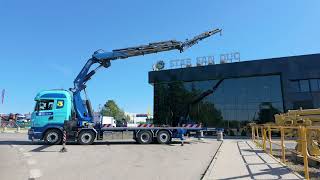 Scania R480 8x2 Fassi F800BXP.26 Crane Fly Jib Winch platform truck | Image 4 - Autoline