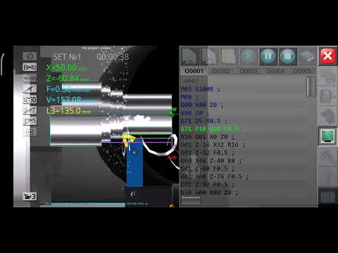 CNC lathe simulator / lets make something with G71 cycle Tamil andu
