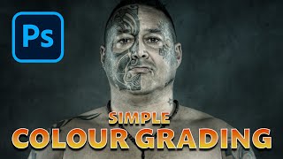 💥 2 SIMPLE COLOUR GRADING Techniques in Photoshop