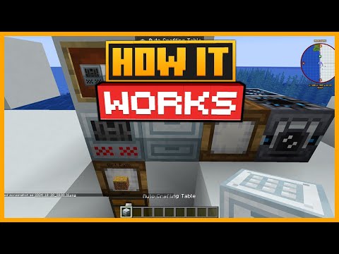 🟨 HOW the AUTOCRAFTING TABLE WORKS in the TECH REBORN MOD in MINECRAFT