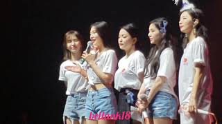 190210 (Encore Stage: Day 1+ Thank You ment from each member) Red Velvet 'RedMare' in Dallas