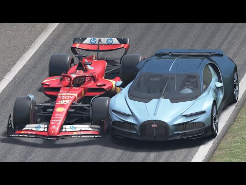 Ferrari F1 2024 vs Bugatti Tourbillon at Monza