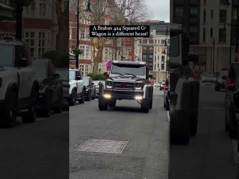 The Brabus G Wagon 4x4 Squared has serious road presence 😳
