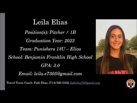 Leila Elias Softball Skills Video - 2023 Pitcher 1B