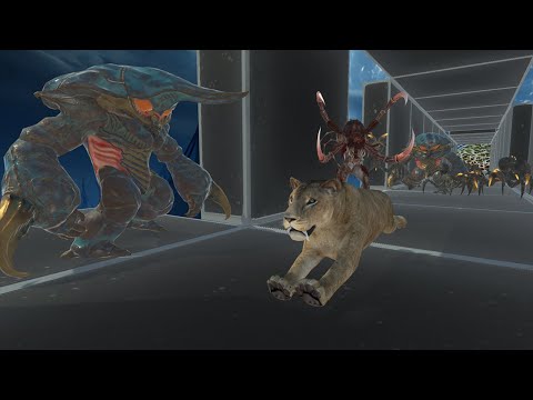 Run Away from Alien Exotica | Tunnel of Nightmares Challenge - Animal Revolt Battle Simulator