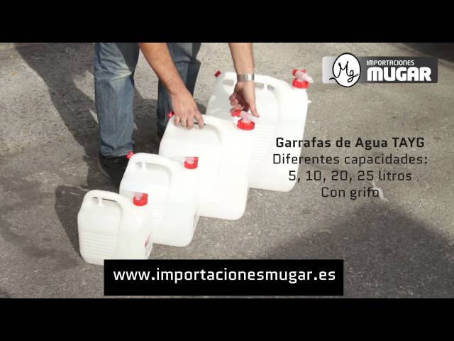Vídeo relacionado con Tayg - Bidón 10 litros grifo, Multicolor (Paquete de 2)