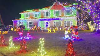 2022 "Wizards in Winter" by Trans-Siberian Orchestra - Linglestown Lights Christmas Lightshow