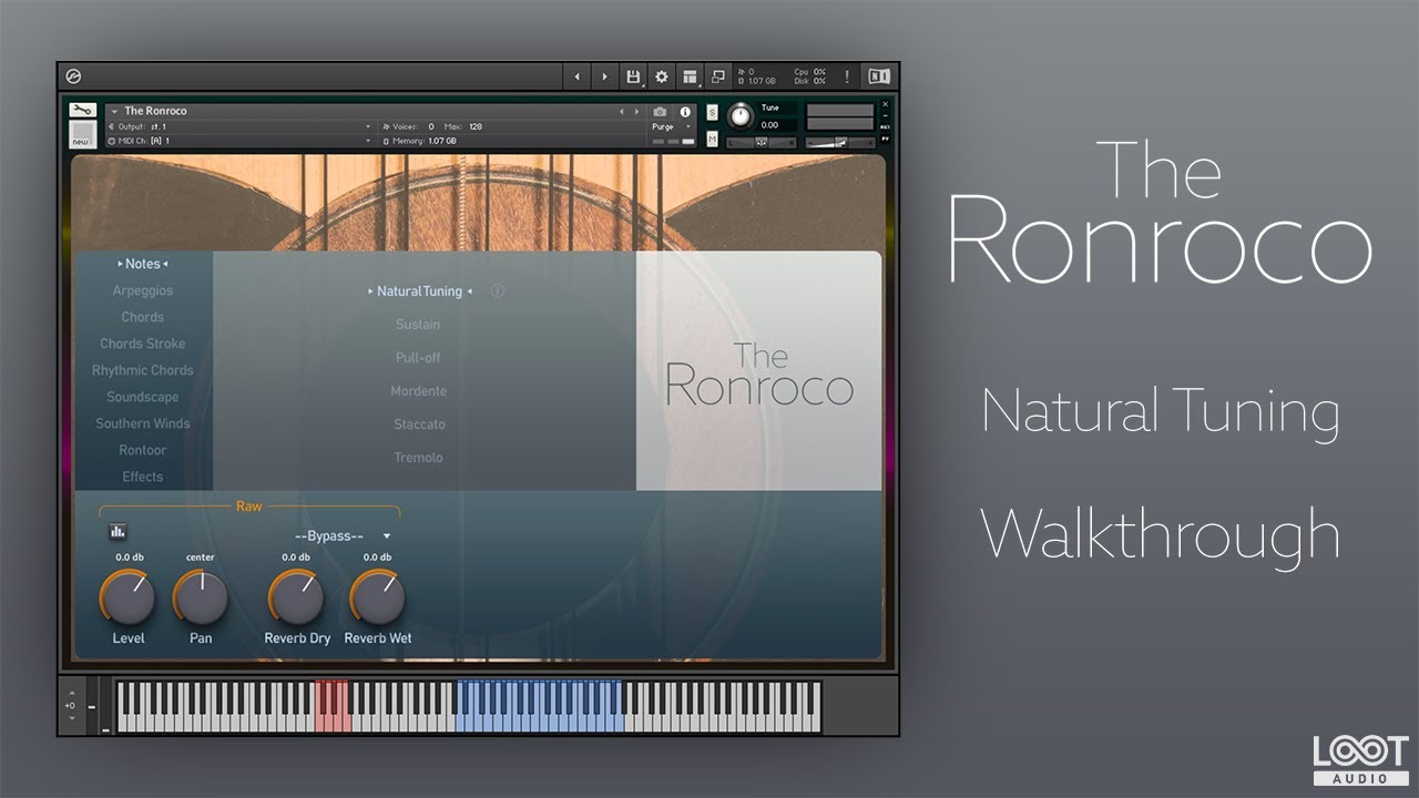 The Ronroco // Kontakt Instrument // Guillermo Guareschi // Natural Tuning // Walkthrough