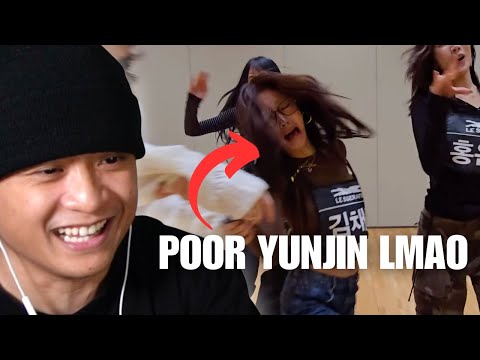 YUNJIN LOL | DANCER REACTS TO LE SSERAFIM (르세라핌) 'SPAGHETTI Dance Practice (Part Switch Ver.)
