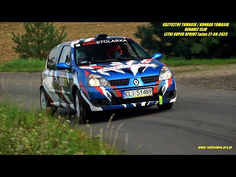 KRZYSZTOF TOMASIK / KONRAD TOMASIK - RENAULT CLIO - LETNI SUPER SPRINT Łużna 27-08-2023