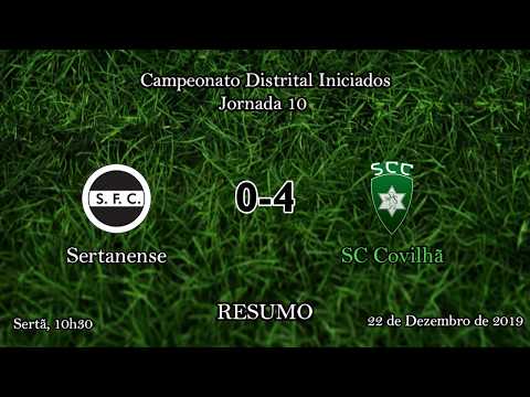 Sertanense vs SCC - Iniciados - 22 Dezembro 2019 - Resumo