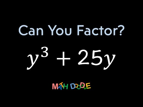 Factoring Polynomial “𝑦^3 + 25𝑦” | Step-by-Step Algebra Solution - Math Doodle