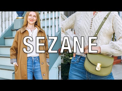 Sezane Haul + Try On - Clyde Trench Coat, Claude Bag &...