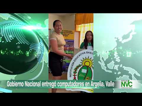 Gobierno Nacional entregó computadores en Argelia, Valle