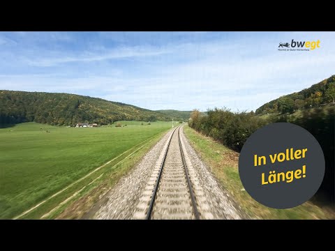 Führerstandsmitfahrt von Ulm nach Aalen mit bwegt auf der Brenzbahn