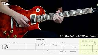 Guns N&#39; Roses - Since I Don&#39;t Have You Guitar Solo Lesson With Tab(Slow Tempo)