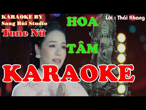 KARAOKE | Hoa Tâm - Nhật Kim Anh | Beat phối mới chuẩn TONE NỮ ( Tone Bm )