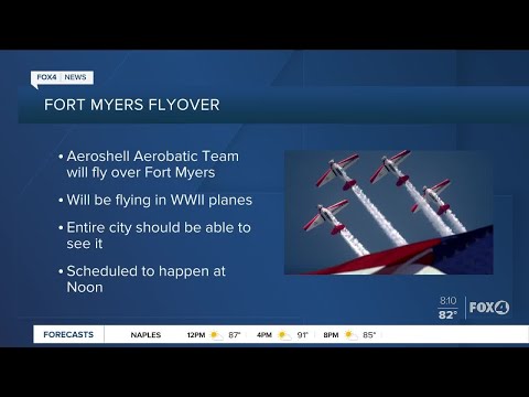 Aeroshell Aerobatic Team fly over