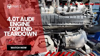 Audi 4.0T V8 Engine Teardown: Removing Passenger Side Intake Manifold, Fuel Injectors (Part 2)