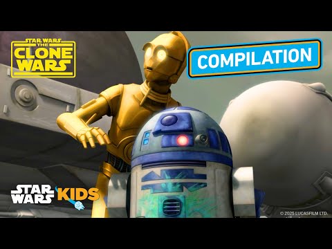 R2-D2 and C-3PO Adventures🤣 | Star Wars: The Clone Wars | @StarWarsKids