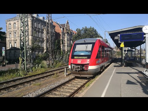 RB11 der Deutschen Bahn - Mittelfrankenbahn mit BR648 LINT von Zirndorf nach Fürth Hauptbahnhof