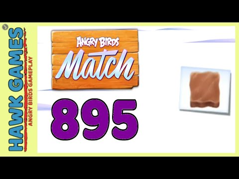 Angry Birds Match ⭐ Level 895 Hard - Walkthrough, No Boosters