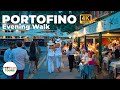 Portofino Italy Evening Walk 2023 4K 60fps With Captions